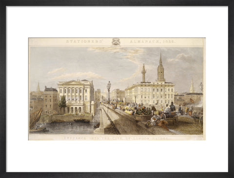 Entrance into the City by London Bridge 1836