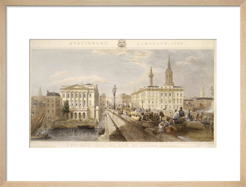 Entrance into the City by London Bridge 1836
