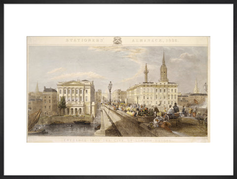 Entrance into the City by London Bridge 1836