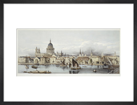 A view of the Thames and St Paul's: 19th century
