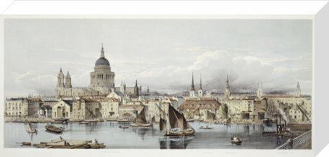 A view of the Thames and St Paul's: 19th century