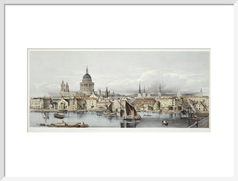 A view of the Thames and St Paul's: 19th century