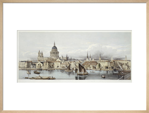 A view of the Thames and St Paul's: 19th century