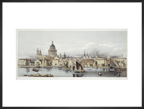 A view of the Thames and St Paul's: 19th century