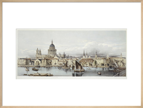 A view of the Thames and St Paul's: 19th century