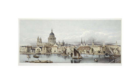 A view of the Thames and St Paul's: 19th century