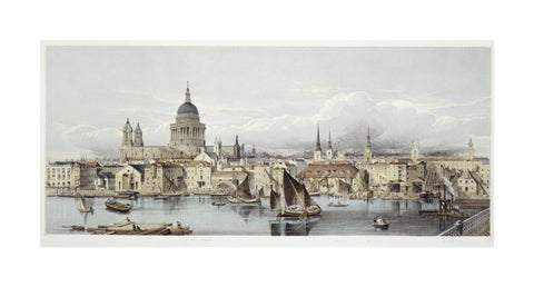 A view of the Thames and St Paul's: 19th century
