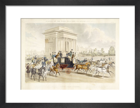 Scenes on the road or a trip to Epsom and back. Hyde Park Corner 1838