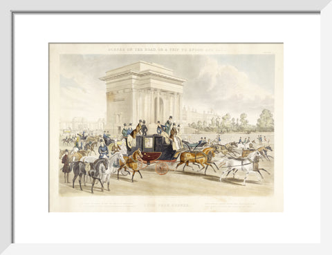 Scenes on the road or a trip to Epsom and back. Hyde Park Corner 1838