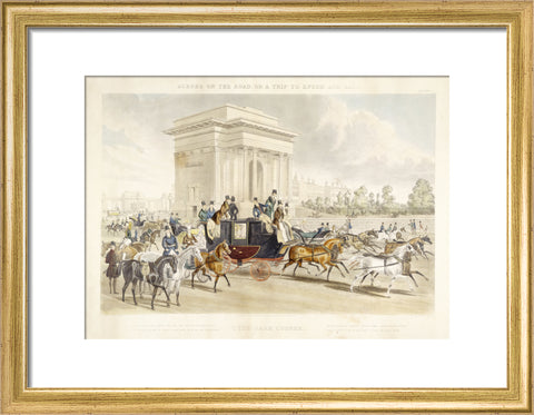 Scenes on the road or a trip to Epsom and back. Hyde Park Corner 1838