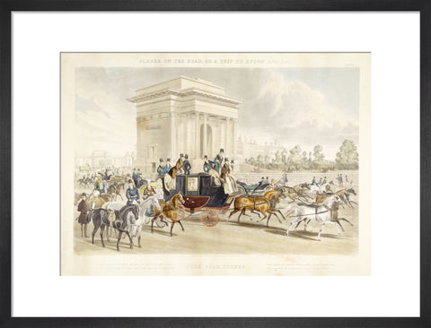 Scenes on the road or a trip to Epsom and back. Hyde Park Corner 1838