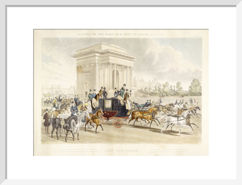 Scenes on the road or a trip to Epsom and back. Hyde Park Corner 1838