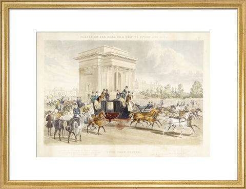 Scenes on the road or a trip to Epsom and back. Hyde Park Corner 1838