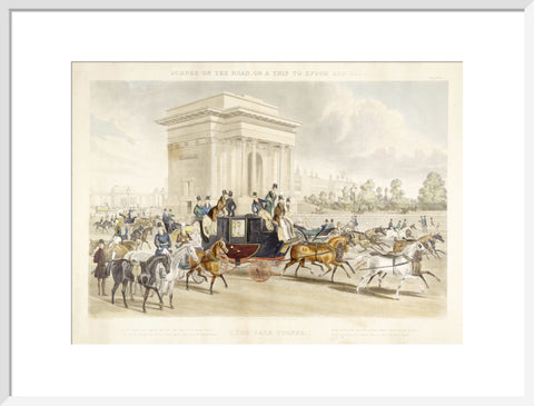 Scenes on the road or a trip to Epsom and back. Hyde Park Corner 1838