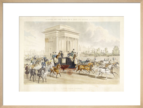 Scenes on the road or a trip to Epsom and back. Hyde Park Corner 1838