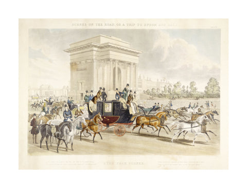 Scenes on the road or a trip to Epsom and back. Hyde Park Corner 1838