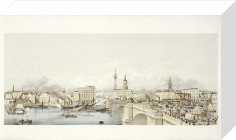 View of London from the South Bank 19th century
