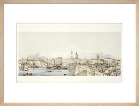 View of London from the South Bank 19th century