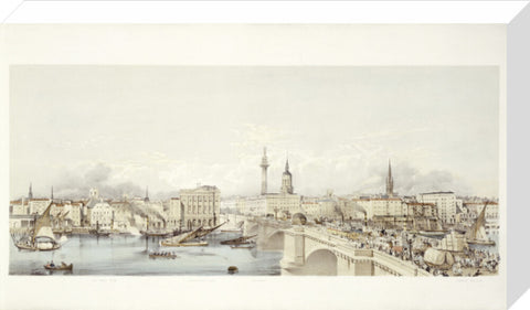 View of London from the South Bank 19th century