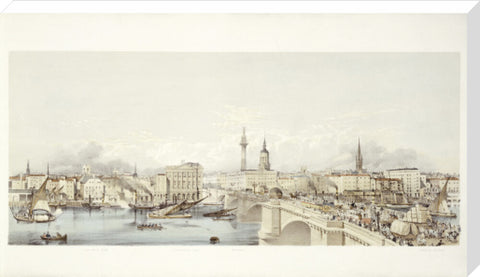 View of London from the South Bank 19th century