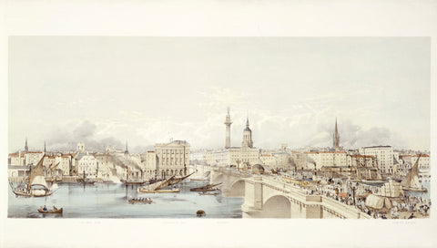 View of London from the South Bank 19th century