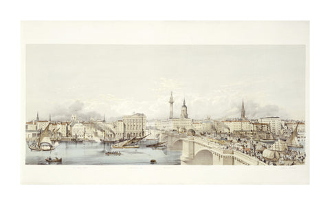 View of London from the South Bank 19th century