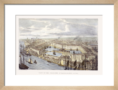 View of the proposed St. Katharine's Docks 19th century