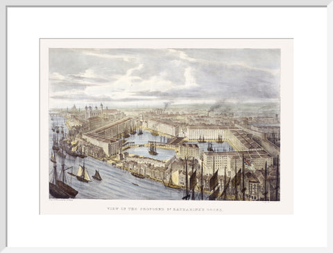 View of the proposed St. Katharine's Docks 19th century