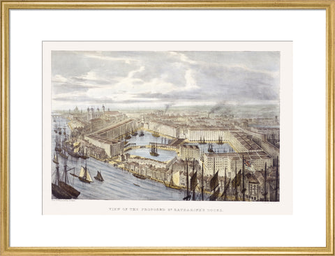 View of the proposed St. Katharine's Docks 19th century