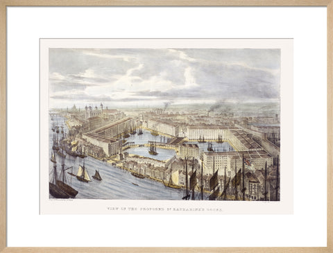 View of the proposed St. Katharine's Docks 19th century