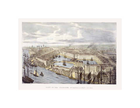 View of the proposed St. Katharine's Docks 19th century