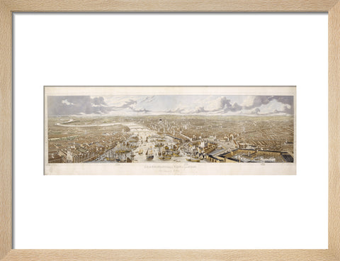 An Aeronautical View of London: 1836