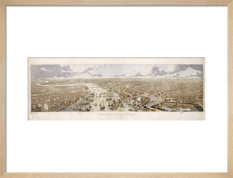 An Aeronautical View of London: 1836