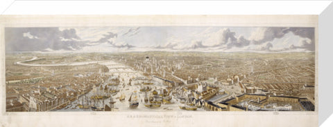 An Aeronautical View of London: 1836