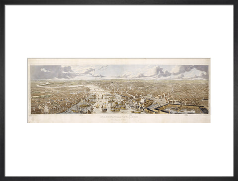 An Aeronautical View of London: 1836