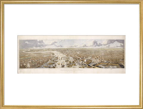 An Aeronautical View of London: 1836