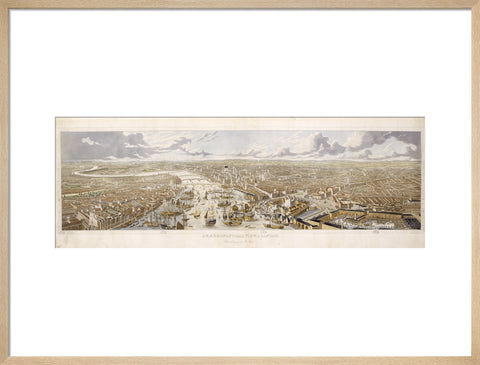 An Aeronautical View of London: 1836