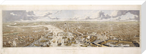 An Aeronautical View of London: 1836