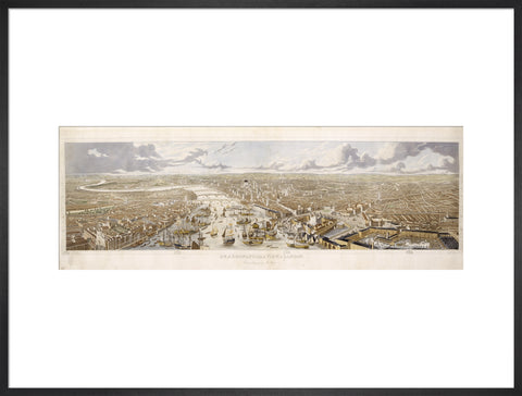 An Aeronautical View of London: 1836