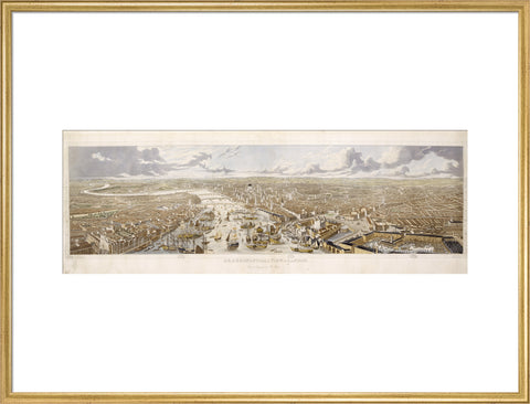 An Aeronautical View of London: 1836