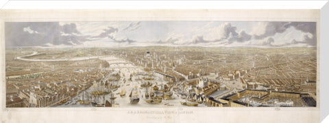 An Aeronautical View of London: 1836
