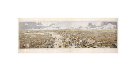An Aeronautical View of London: 1836