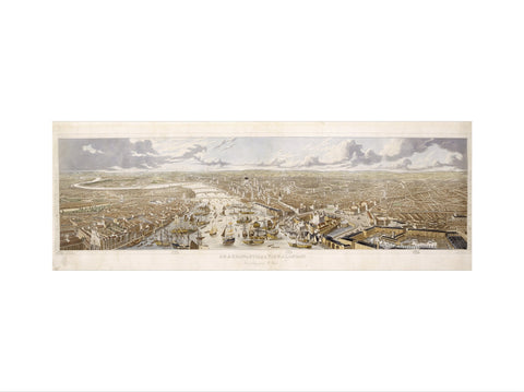 An Aeronautical View of London: 1836