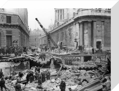 Bomb Damage at the Bank underground station 1941