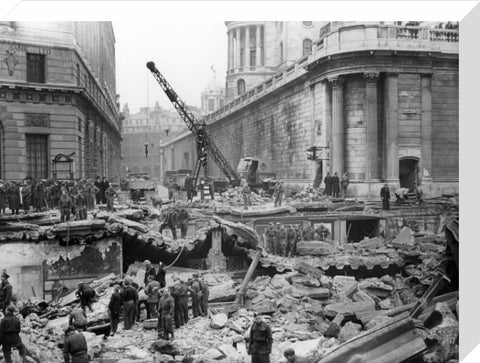 Bomb Damage at the Bank underground station 1941