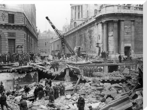 Bomb Damage at the Bank underground station 1941