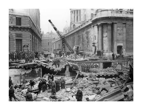 Bomb Damage at the Bank underground station 1941