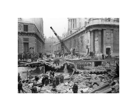 Bomb Damage at the Bank underground station 1941