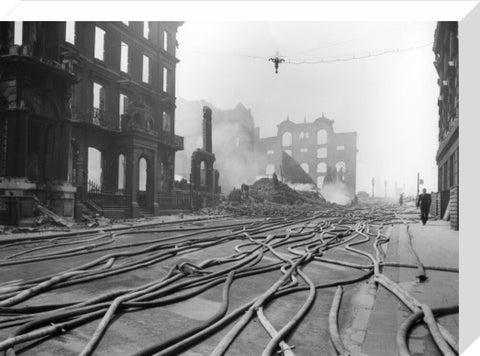 Bomb Damage at Queen Street Place 1941