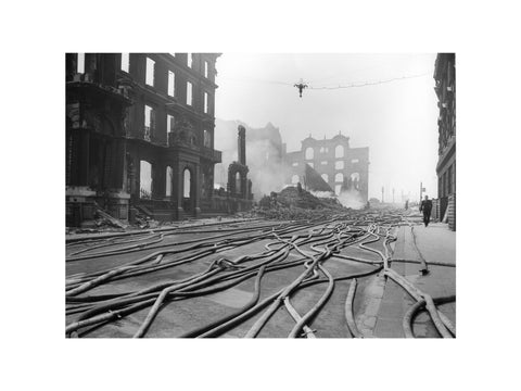 Bomb Damage at Queen Street Place 1941